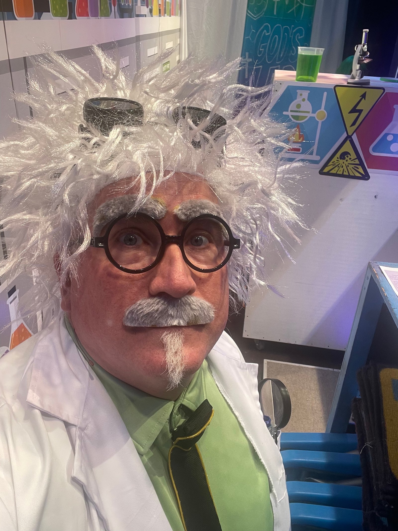 Chris in character for a themed event